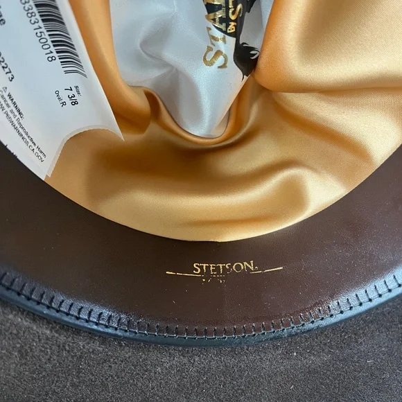 Stetson 3X Chocolate Wool Cowboy Hat - Oak Ridge - Picture 5 of 5